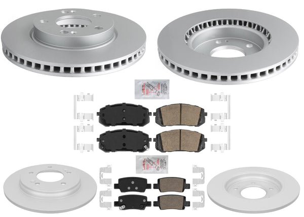 Disc Brake Rotors Pads for Hyundai Elantra 21-24 2.0L w Manual Parking Brake