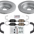 Rear Coated Brake Rotors & Disc Brake Pads For Chevrolet Colorado 2021-2022