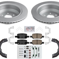 Rear Coated Brake Rotors & Disc Brake Pads For Chevrolet Colorado 2021-2022