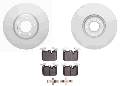 Front Coated Disc Brake Rotors & Pads For BMW 430i M Sport 2017 2018 2020 340MM