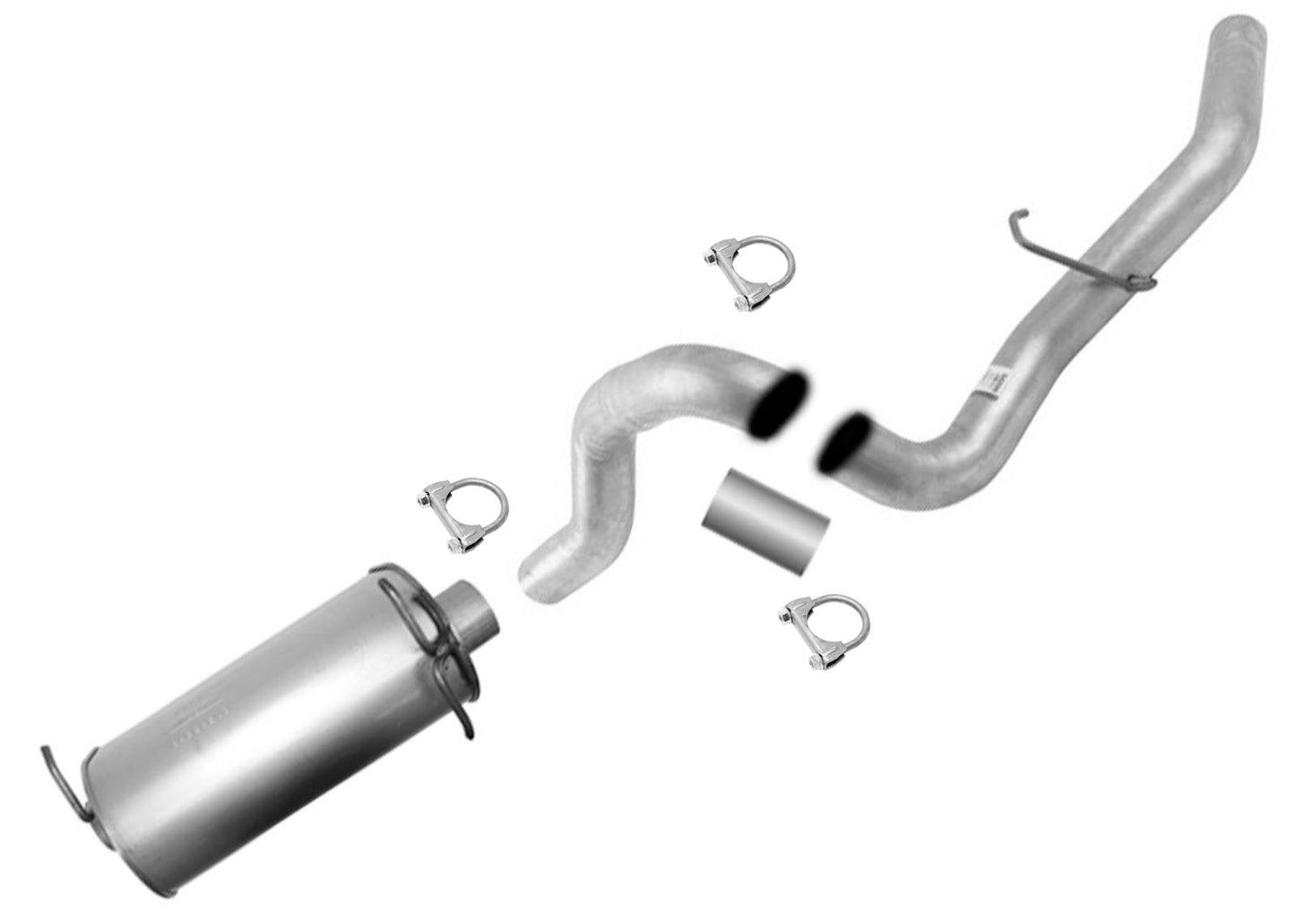 Soldadura en el tubo de escape del silenciador trasero para Ford F250 F350 Super Duty 1999-2003 7.3L