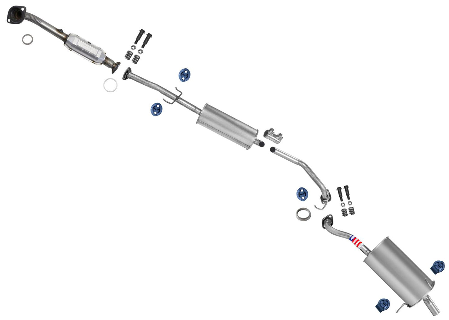 Catalytic Converters Muffler Tail Pipe Exhaust for Honda CR-V CRV 2007 2008 2009