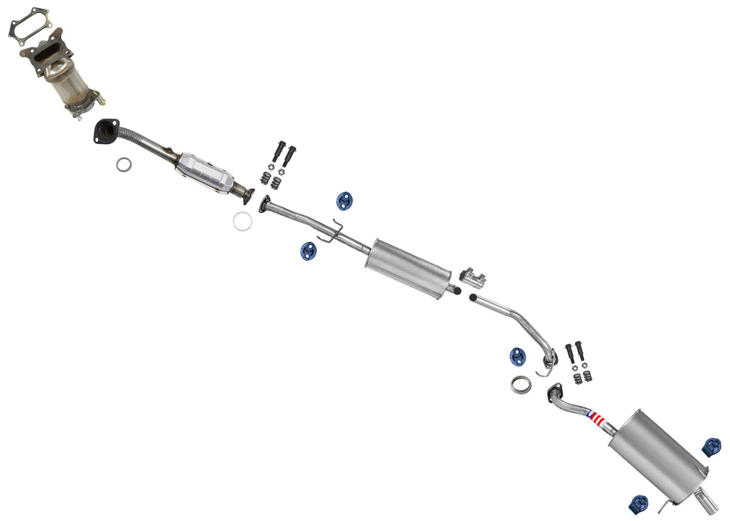 Catalytic Converters Muffler Tail Pipe Exhaust for Honda CR-V CRV 2010-2011