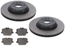 Rear Coated Disc Brake Rotors & Pads For BMW 430i M Sport 345MM 2021-2025 - Photo 1