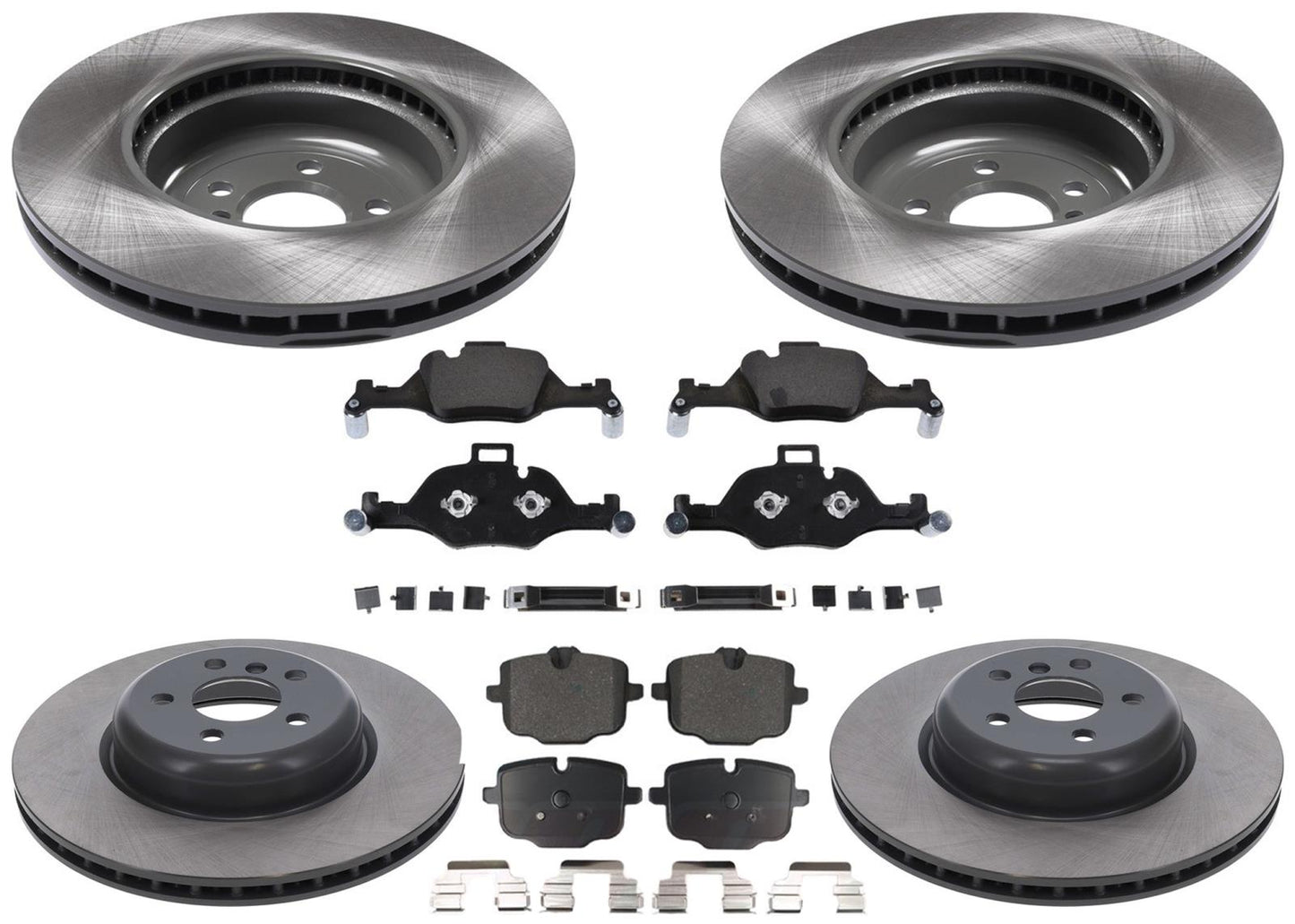 F&R Coated Disc Brake Rotors Pads for BMW X5 S Drive 40i 3.0L Gas 2019 2020 2023