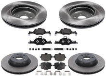 F&R Coated Disc Brake Rotors Pads for BMW X5 S Drive 40i 3.0L Gas 2019 2020 2023