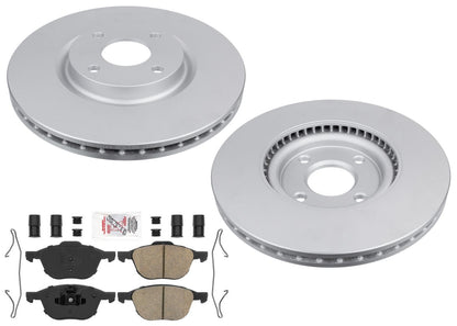 Front GEO Coated Disc Brake Rotors, Pads & Hardware for Ford EcoSport 2018-2022