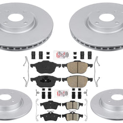 GEO Coated Disc Brake Rotors, Brake Pads & Hardware for Ford EcoSport 2018-2022