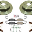 Rear Performance Carbon Disc Brake Rotors & Pads for Infiniti FX35 2006-2012