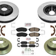 Front & Rear Performance Carbon Disc Brake Rotors Pads for Infiniti FX37 2013