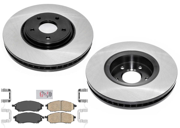 Front Performance Carbon Disc Brake Rotors Pads for Infiniti FX45 2006 07 2008