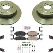 Rear Performance Carbon Disc Brake Rotors Pads for Infiniti FX45 2006 2007 2008