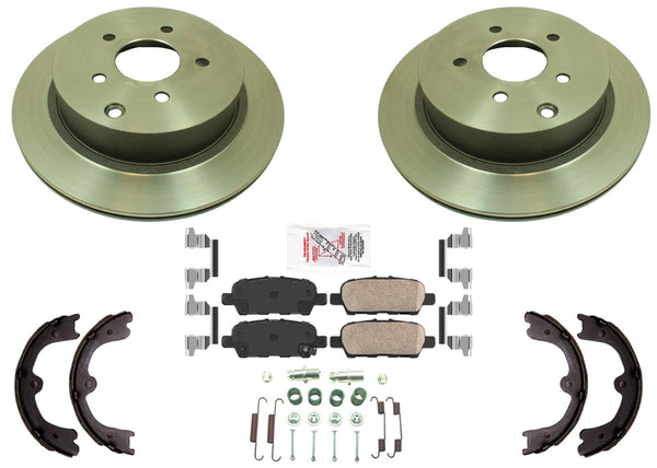 Rear Performance Carbon Disc Brake Rotors Pads for Infiniti FX45 2006 2007 2008
