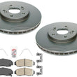 Front Performance Carbon Disc Brake Rotors Pads for Acura TL 1999 2000 2002 2003
