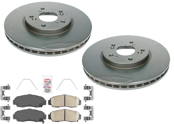 Front Performance Carbon Disc Brake Rotors Pads for Acura TL 1999 2000 2002 2003