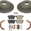 Rear Performance Carbon Disc Brake Rotors Pads for Acura TL 1999 2000 2002 2003