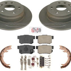 Rear Performance Carbon Disc Brake Rotors Pads for Acura TL 1999 2000 2002 2003