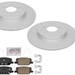 Rear GEO Coated Disc Brake Rotors & Brake Pads for Hyundai Palisade 2020-2025