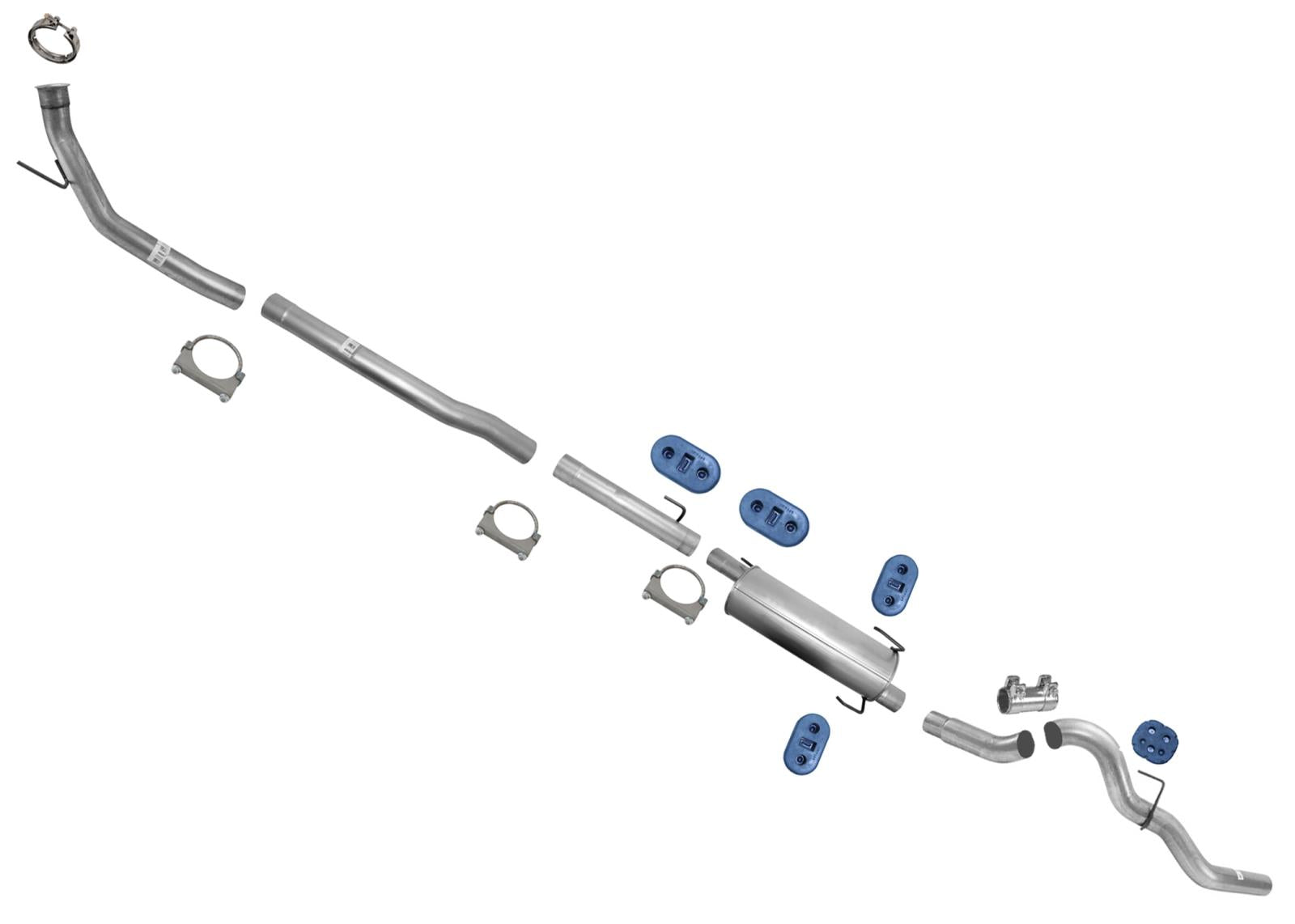 Down Pipe Muffler Tail Pipe Exhaust For Ram 2500 2003-2004 5.9L Turbo Diesel