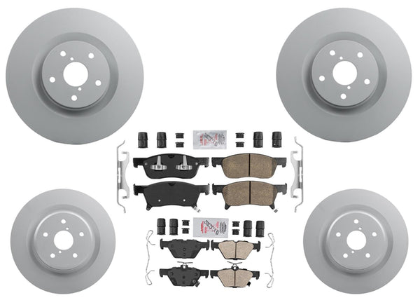 Coated Disc Brake Rotors & Brake Pads for Subaru Ascent 2019 2020 2023 2025