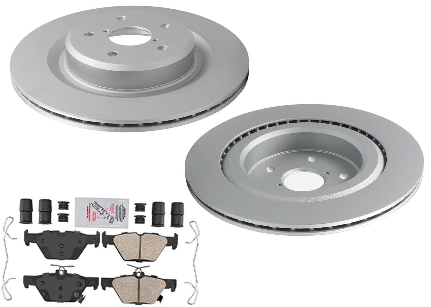 Rear Coated Disc Brake Rotors & Brake Pads for Subaru Ascent 2019 2020 2023 2025