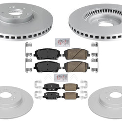 GEO Coated Disc Brake Rotors Disc Brake Pads for Hyundai Palisade 2020 2021 2025