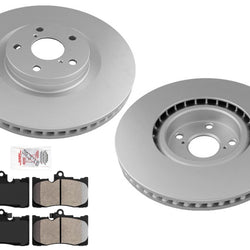 Front Coated Disc Brake Rotors & Brake Pads for Lexus IS300 IS350 2021-2025