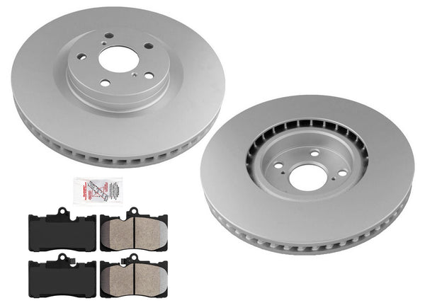 Front Coated Disc Brake Rotors & Brake Pads for Lexus IS300 IS350 2021-2025