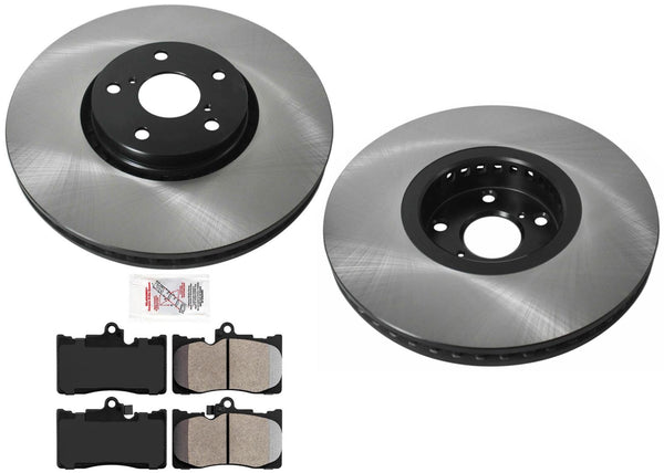 Front Performance Carbon Disc Brake Rotors Pads for Lexus IS350 2006 2007 2008