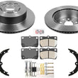 Rear Performance Carbon Disc Brake Rotors Pads for Lexus IS350 2006 2007 2008