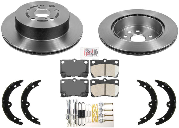 Rear Performance Carbon Disc Brake Rotors Pads for Lexus IS350 2006 2007 2008