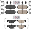 Front & Rear Disc Brake Pads for WRX GT 2021-2024 With Electric Parking
