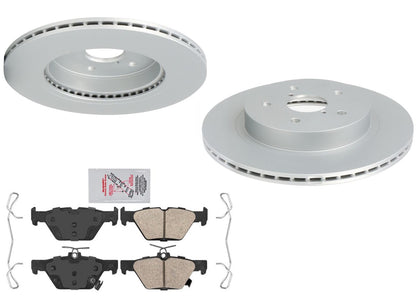 Rear Coated Disc Brake Rotors & Brake Pads for WRX GT 21-24 W/ Electric Parking
