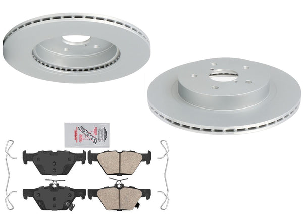 Rear Coated Disc Brake Rotors & Brake Pads for WRX GT 21-24 W/ Electric Parking