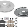 Front Coated Disc Brake Rotors & Brake Pads for WRX GT 21-24 W/ Electric Parking