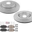 Rear Disc Brake Rotors and Ceramic Brake Pads For Honda CR-V 2017 2019 2020 2025