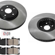 Perf Carbon Disc Brake Rotors & Pads for Lexus IS350 F-Sport 14-20 Rear Wheel