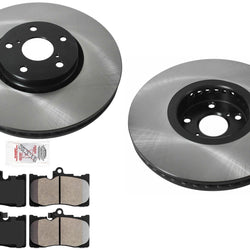 Perf Carbon Disc Brake Rotors & Pads for Lexus IS350 F-Sport 14-20 Rear Wheel