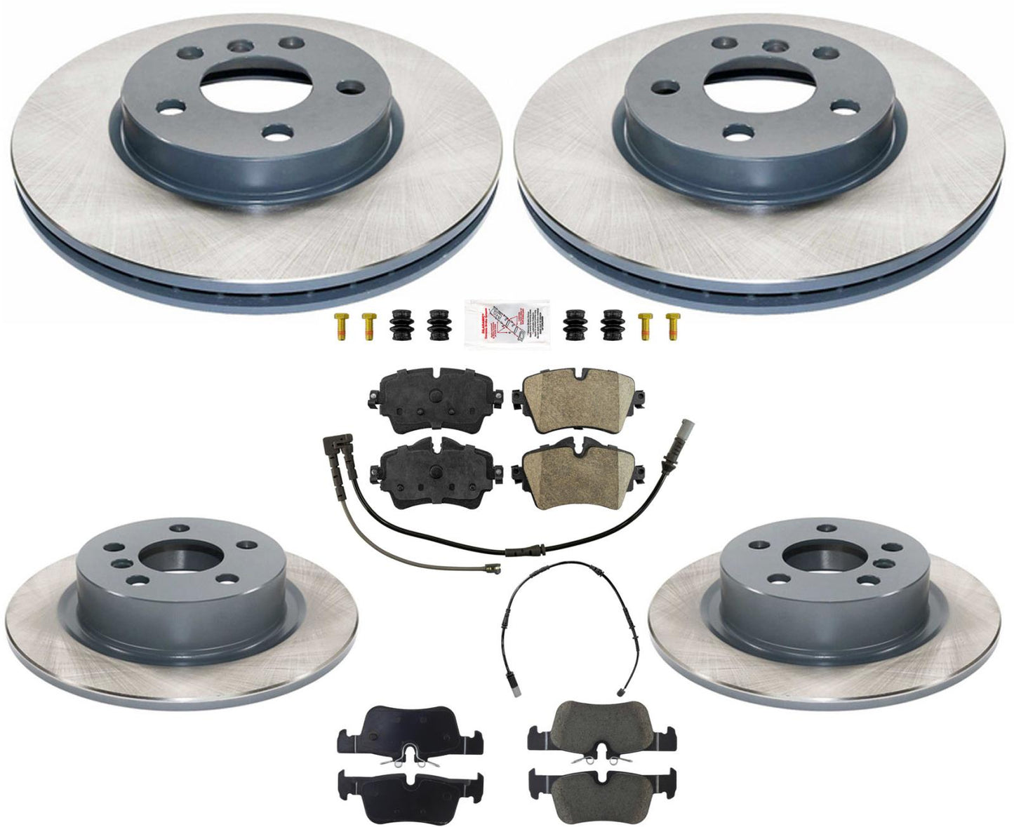 F&R Disc Brake Rotors Ceramic Brake Pads For Mini Cooper Clubman 1.5L 2016-2019