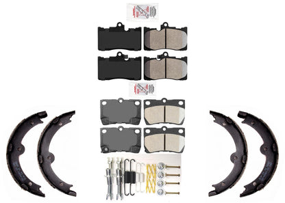 Front Rear Disc Brake Pads Parking Shoes for Lexus IS350 06 2009 2010 2011 2013