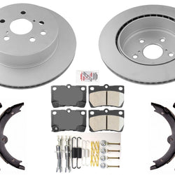 Rear GEO Coated Disc Brake Rotors Pads for Lexus IS350 2006 2007 2008