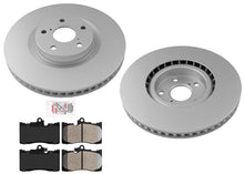 Front Coated Disc Brake Rotors & Pads for Lexus IS350 2014-2020 All Wheel Drive - Photo 1
