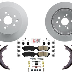 Rear Coated Disc Brake Rotors & Pads for Lexus IS350 2014 2016 2019 2020