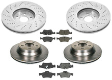 Rotores de freno de disco y pastillas de cerámica para Mercedes-Benz E550 2007-2009 4Matic AWD