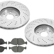 Front Brake Rotors & Ceramic Brake Pads 04-05 for Mercedes-Benz E500 4MATIC