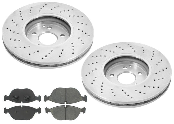 Front Brake Rotors & Ceramic Brake Pads 04-05 for Mercedes-Benz E500 4MATIC