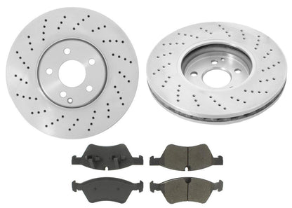 Rotores de freno delantero y pastillas de freno de cerámica 07-09 para Mercedes-Benz E500 4MATIC