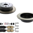 Rear Coated Disc Brake Rotors & Brake Pads for WRX GT 22-24 With Manual Parking