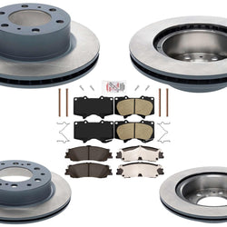 Coated Disc Brake Rotors Disc Brake Pads for Toyota Tacoma SR SR5 2024-2025 2.4L