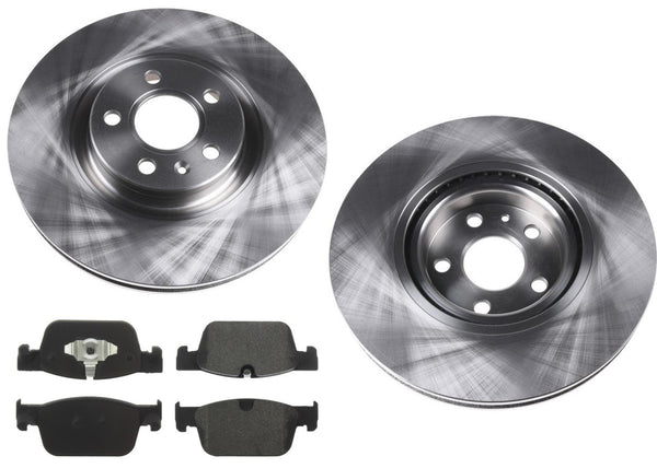 Front Disc Brake Rotors & Ceramic Pads for Volvo S60 Hybrid 2021 2022 2024 2.0L